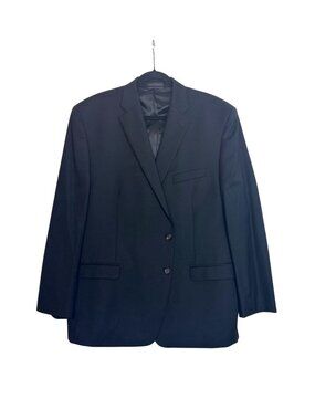 Lauren Ralph Lauren Blazer Suit Jacket Men's Black Two-Button 48R Classic Fit